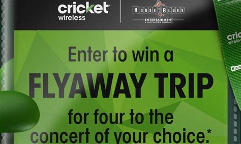 Cricket Wireless - Consumer Choice Flyaway Sweepstakes (Udløbet)